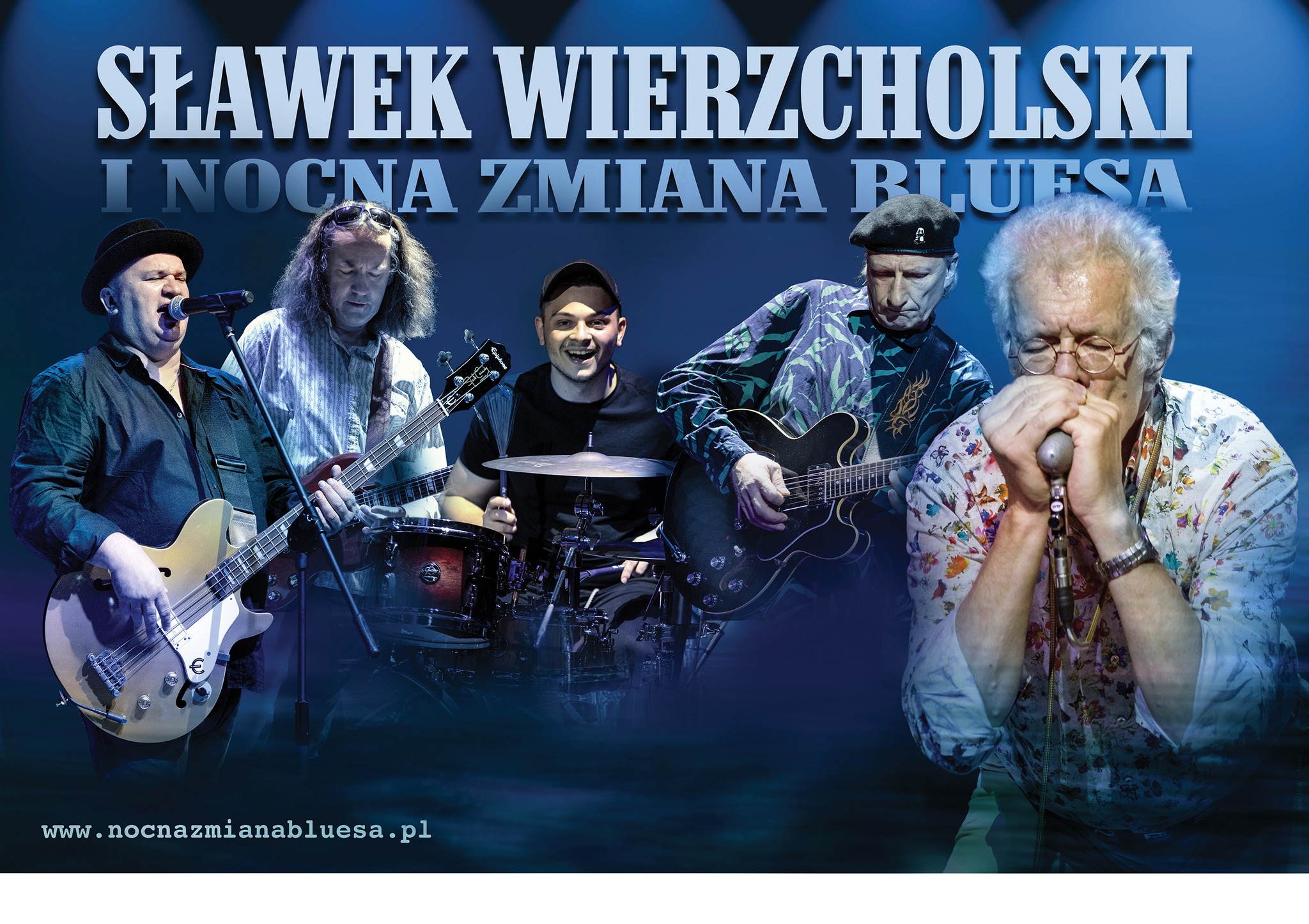 Maraton bluesowy z gwiazdami polskiego bluesa - Sławek Wierzcholski i Nocna Zmiana Bluesa