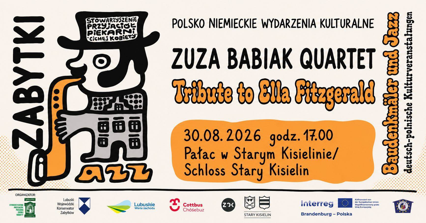 Zabytki i jazz. Pałac w Starym Kisielinie. Tribute to Ella Fitzgerald - Zuza Babiak Quartet