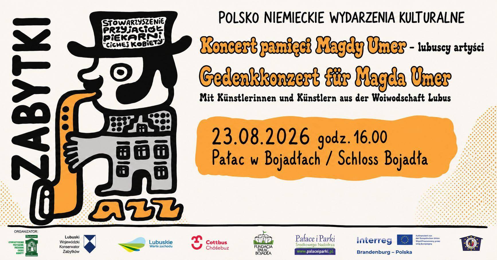Zabytki i Jazz. Pałac w Bojadłach. Koncert pamięci Magdy Umer - Lubuscy artyści